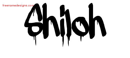 Graffiti Name Tattoo Designs Shiloh Free Lettering