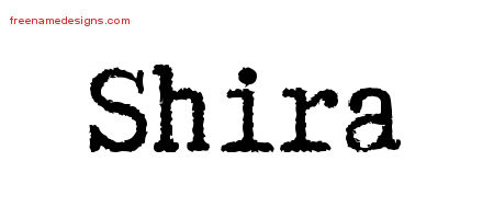 Typewriter Name Tattoo Designs Shira Free Download