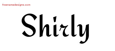 Calligraphic Stylish Name Tattoo Designs Shirly Download Free
