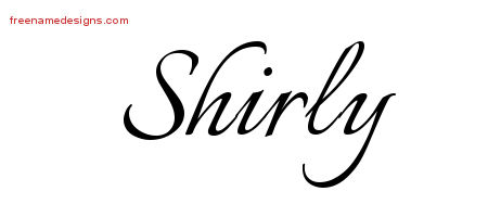 Calligraphic Name Tattoo Designs Shirly Download Free