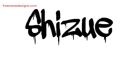 Graffiti Name Tattoo Designs Shizue Free Lettering