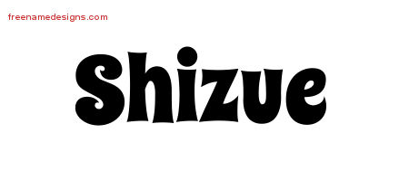 Groovy Name Tattoo Designs Shizue Free Lettering