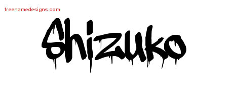 Graffiti Name Tattoo Designs Shizuko Free Lettering