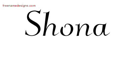 Elegant Name Tattoo Designs Shona Free Graphic
