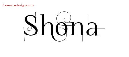 Decorated Name Tattoo Designs Shona Free