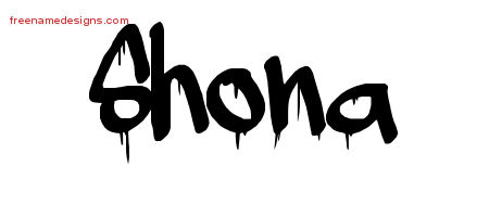 Graffiti Name Tattoo Designs Shona Free Lettering