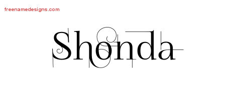 Decorated Name Tattoo Designs Shonda Free