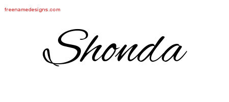 Cursive Name Tattoo Designs Shonda Download Free