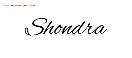Cursive Name Tattoo Designs Shondra Download Free