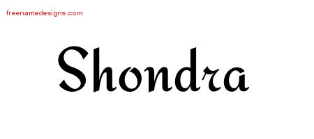 Calligraphic Stylish Name Tattoo Designs Shondra Download Free