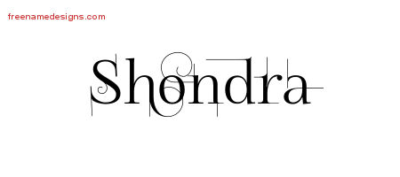 Decorated Name Tattoo Designs Shondra Free
