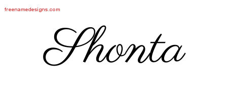 Classic Name Tattoo Designs Shonta Graphic Download