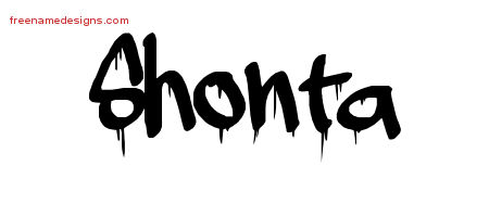 Graffiti Name Tattoo Designs Shonta Free Lettering