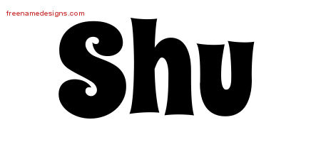 Groovy Name Tattoo Designs Shu Free Lettering