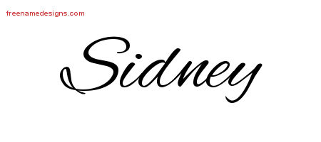 Cursive Name Tattoo Designs Sidney Download Free