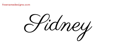 Classic Name Tattoo Designs Sidney Printable