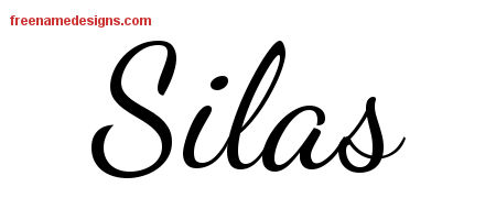Lively Script Name Tattoo Designs Silas Free Download