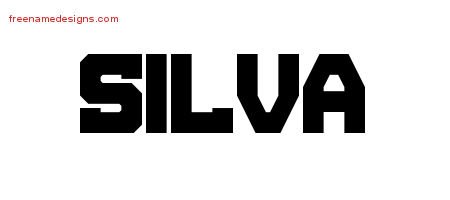 Titling Name Tattoo Designs Silva Free Printout