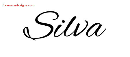 Cursive Name Tattoo Designs Silva Download Free