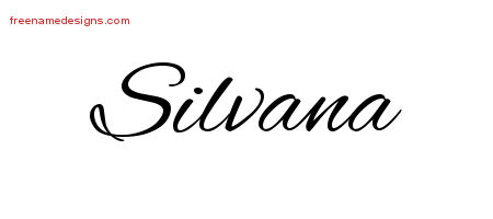 Cursive Name Tattoo Designs Silvana Download Free