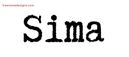 Typewriter Name Tattoo Designs Sima Free Download