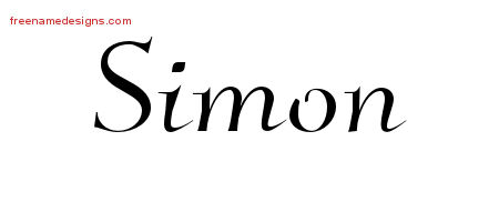 Elegant Name Tattoo Designs Simon Download Free