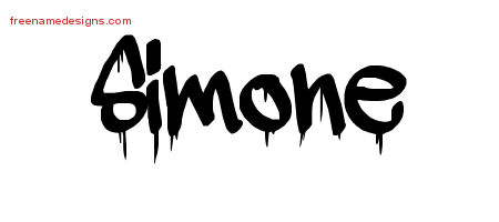 Graffiti Name Tattoo Designs Simone Free Lettering