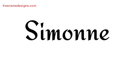 Calligraphic Stylish Name Tattoo Designs Simonne Download Free