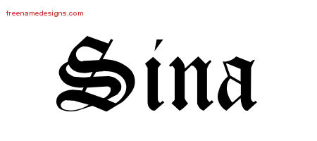 Blackletter Name Tattoo Designs Sina Graphic Download