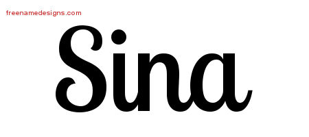 Handwritten Name Tattoo Designs Sina Free Download