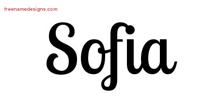 Handwritten Name Tattoo Designs Sofia Free Download