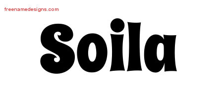 Groovy Name Tattoo Designs Soila Free Lettering