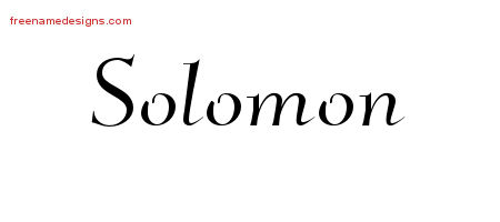 Elegant Name Tattoo Designs Solomon Download Free