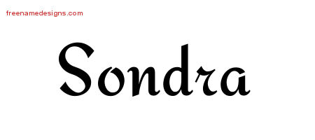 Calligraphic Stylish Name Tattoo Designs Sondra Download Free