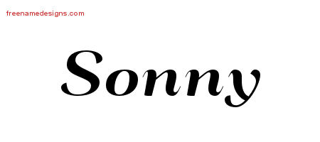 Art Deco Name Tattoo Designs Sonny Graphic Download