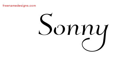 Elegant Name Tattoo Designs Sonny Download Free