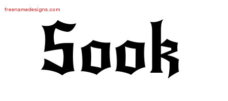 Gothic Name Tattoo Designs Sook Free Graphic