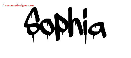 Graffiti Name Tattoo Designs Sophia Free Lettering
