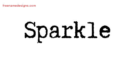 Typewriter Name Tattoo Designs Sparkle Free Download