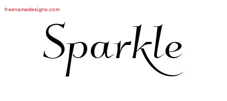 Elegant Name Tattoo Designs Sparkle Free Graphic