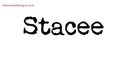Vintage Writer Name Tattoo Designs Stacee Free Lettering