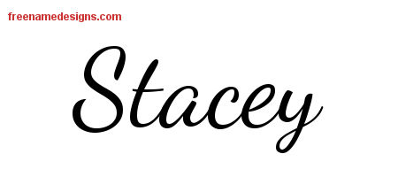 Lively Script Name Tattoo Designs Stacey Free Download