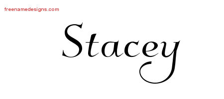 Elegant Name Tattoo Designs Stacey Free Graphic