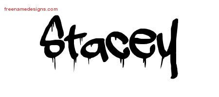 Graffiti Name Tattoo Designs Stacey Free Lettering