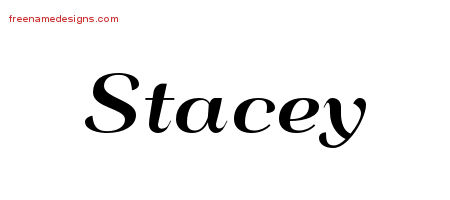 Art Deco Name Tattoo Designs Stacey Graphic Download