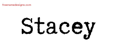 Typewriter Name Tattoo Designs Stacey Free Download