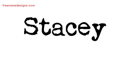 Vintage Writer Name Tattoo Designs Stacey Free Lettering