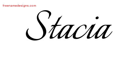 Calligraphic Name Tattoo Designs Stacia Download Free
