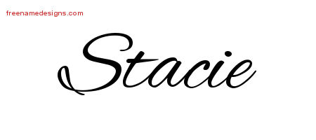 Cursive Name Tattoo Designs Stacie Download Free