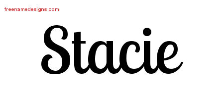 Handwritten Name Tattoo Designs Stacie Free Download